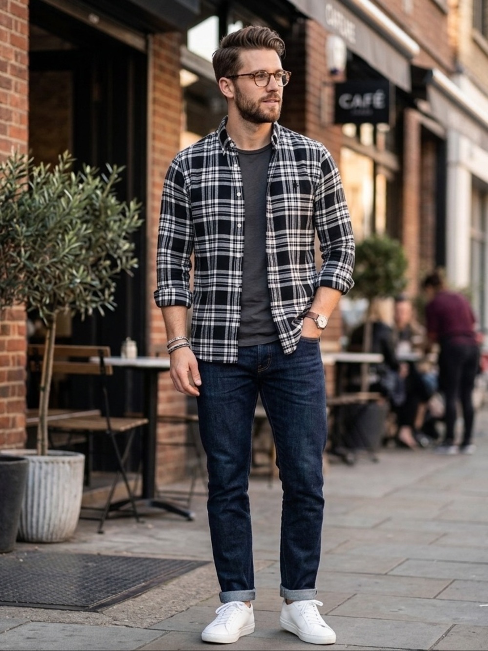 RALPH LAUREN SLIM FIT PERFORMANCE FLANNEL SMALL SIZE 170/92A